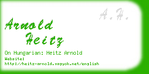 arnold heitz business card